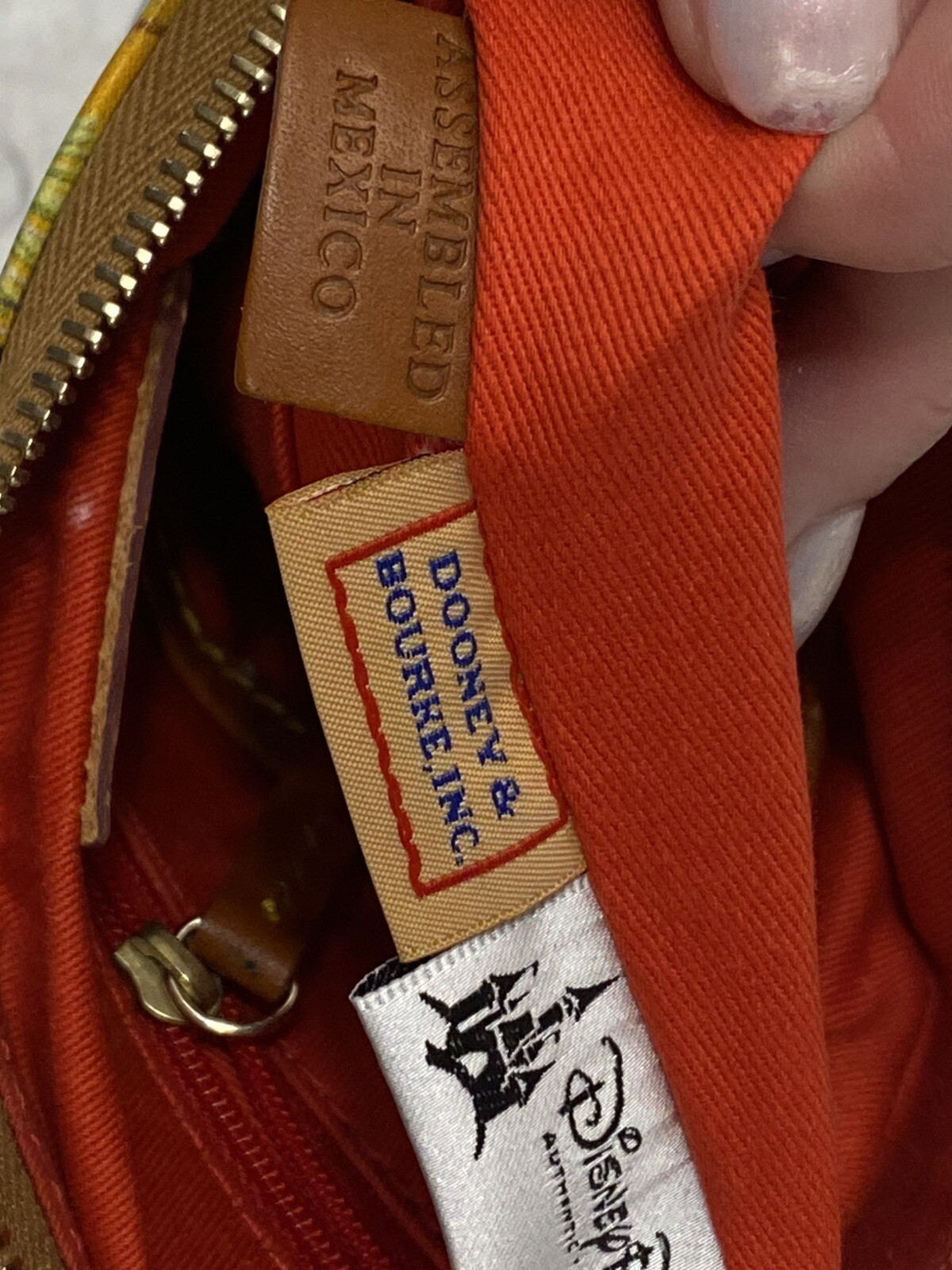 Disney Dooney and Bourke DISNEYLAND Resort Parks Retro Print Crossbody Bag