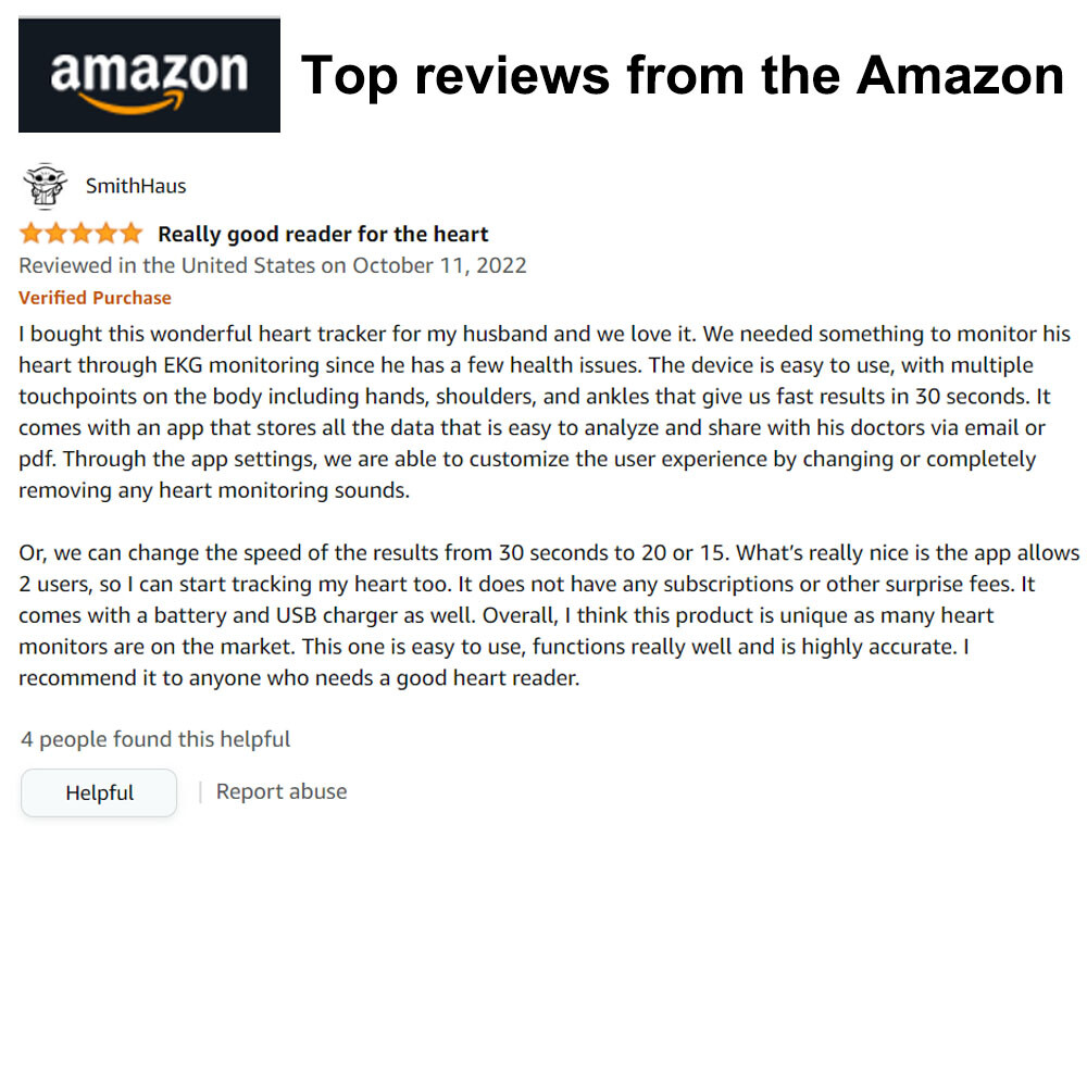 Touch Screen EKG Monitor Heart Monitor with ECG Cable AI-ECG Analysis via App