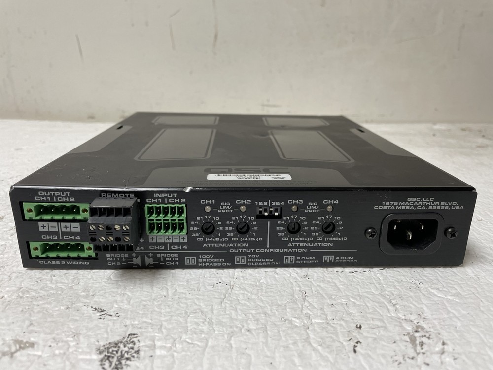 QSC SPA4-100 4-Channel Power Amplifier
