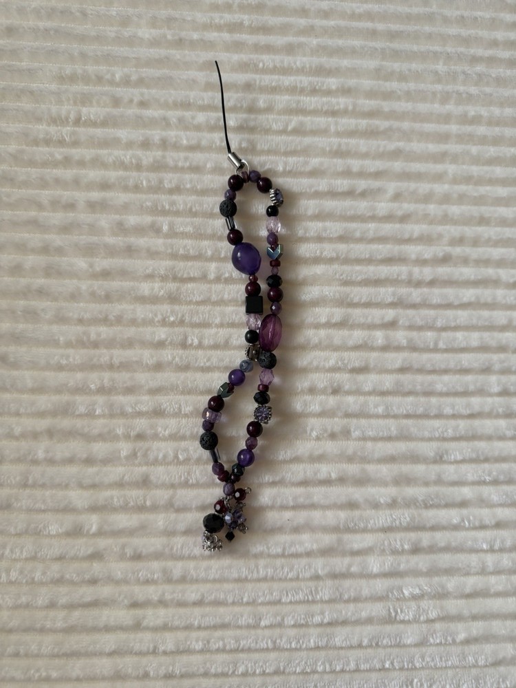Handmade Beaded Phone Charm Strap