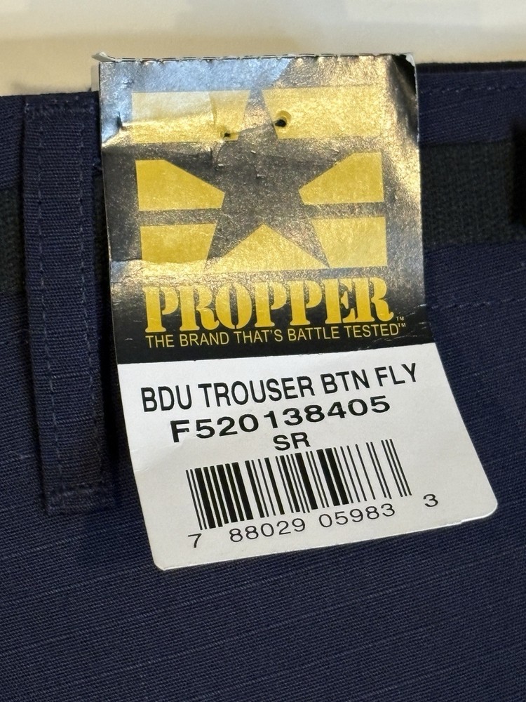 Propper BDU Trouser Button Fly 100% Cotton Ripstop Small Regular SEE DESCRIPTION