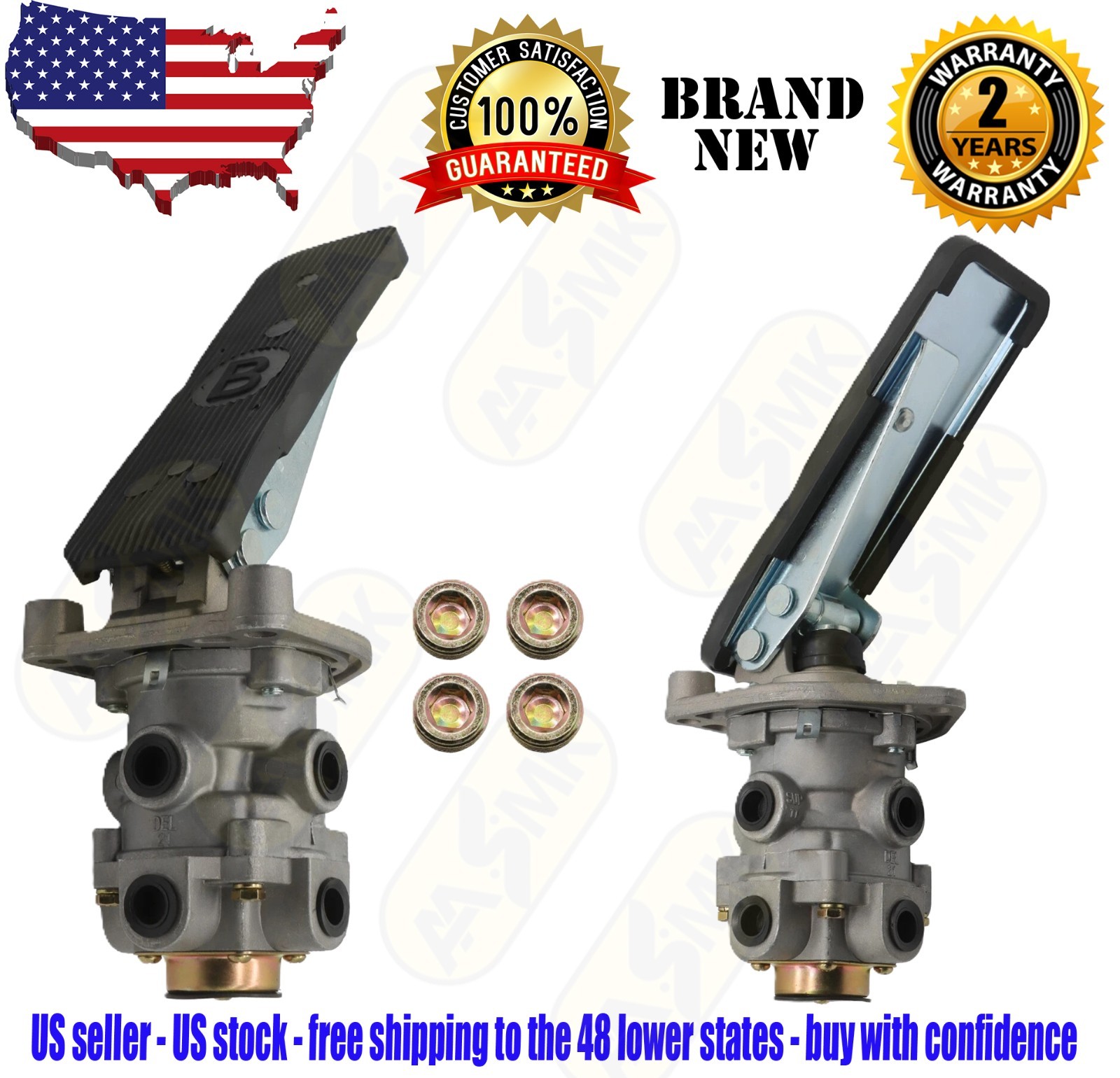 286171N E6 FOOT BRAKE VALVE W/ TREADLE ASSEMBLY – BENDIX REPLACEMENT – USA