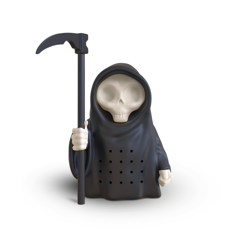 Grim Reaper Shaped Tea Infuser, Silicone Steeper, Black