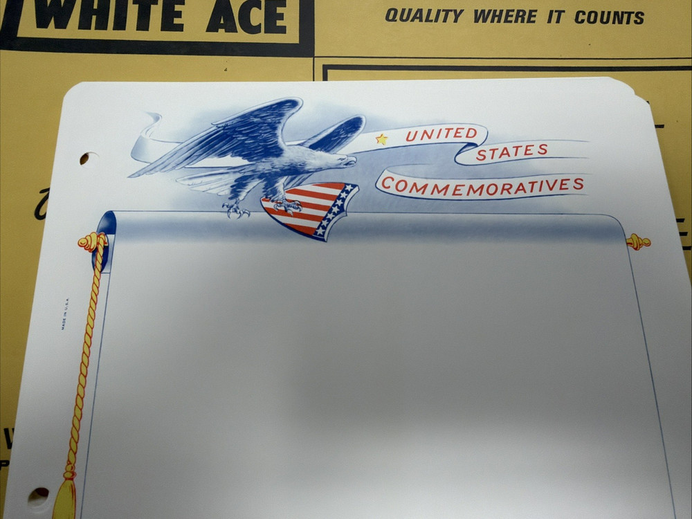 White Ace U.S. Commemorative Blank Pages Eagle Top S-200 Pkg.15