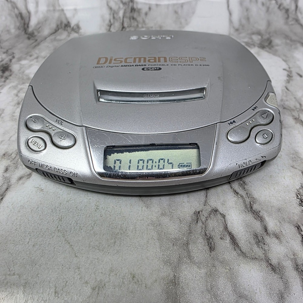Sony Discman ESP2 Mega Bass Portable CD Player D-E200 Working with Issues