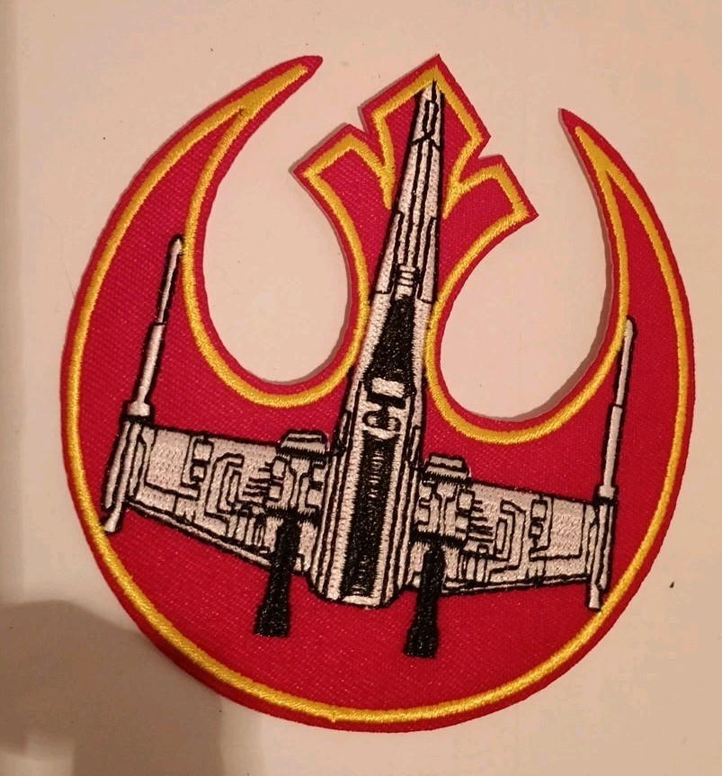 REBEL FORCES - X-WING  PATCH Iron On Sew on