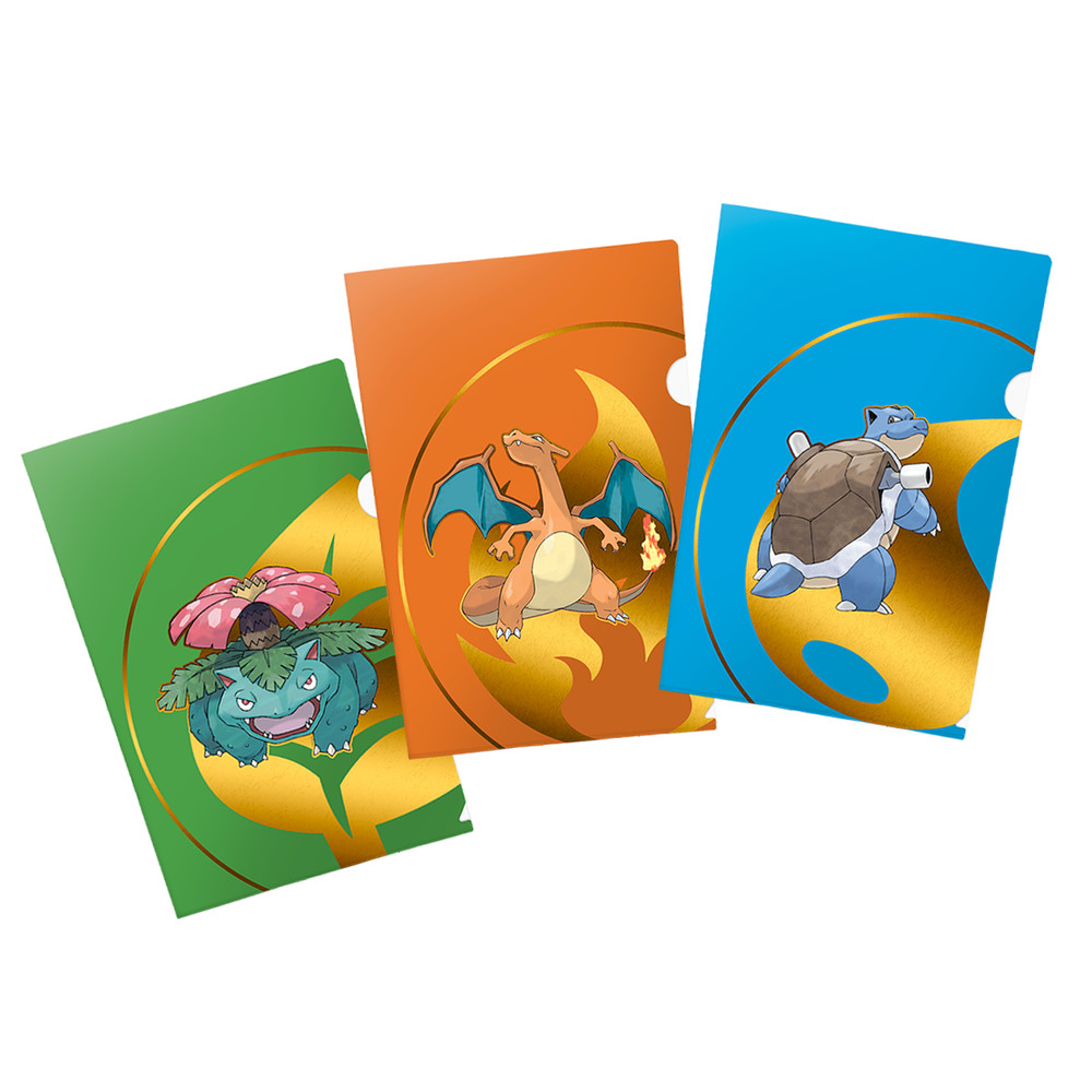 Charizard Blastoise Venusaur Tournament Folios Organizer Protector for Pokemon