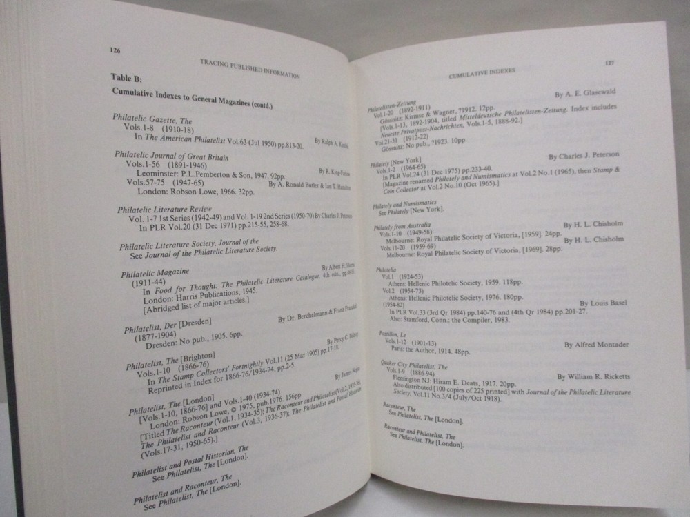 Philatelic Literature Compilation Techniques & Reference Sources by James Negus