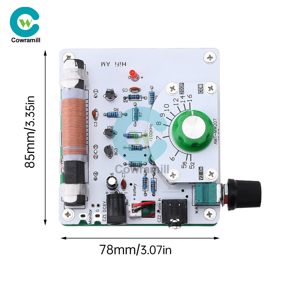 Medium Wave Radio Board AM Radio Transmitter DIY Circuit Board 525~1605kHz 6V