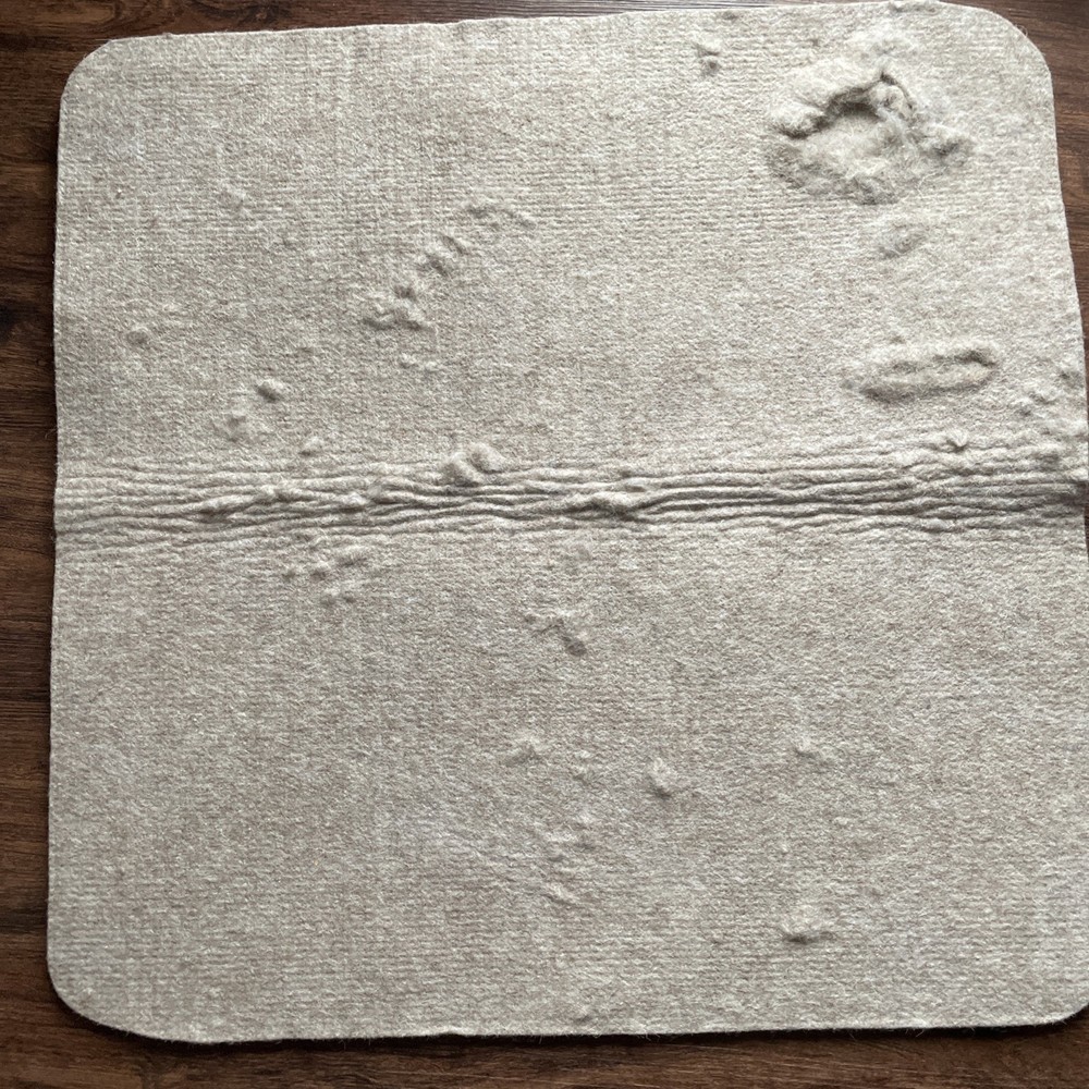 Wool Felt Blend Saddle Blanket Liner Tan 30x15