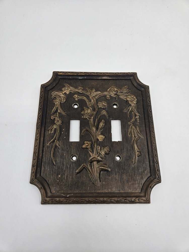 Vintage double Light Switch Cover