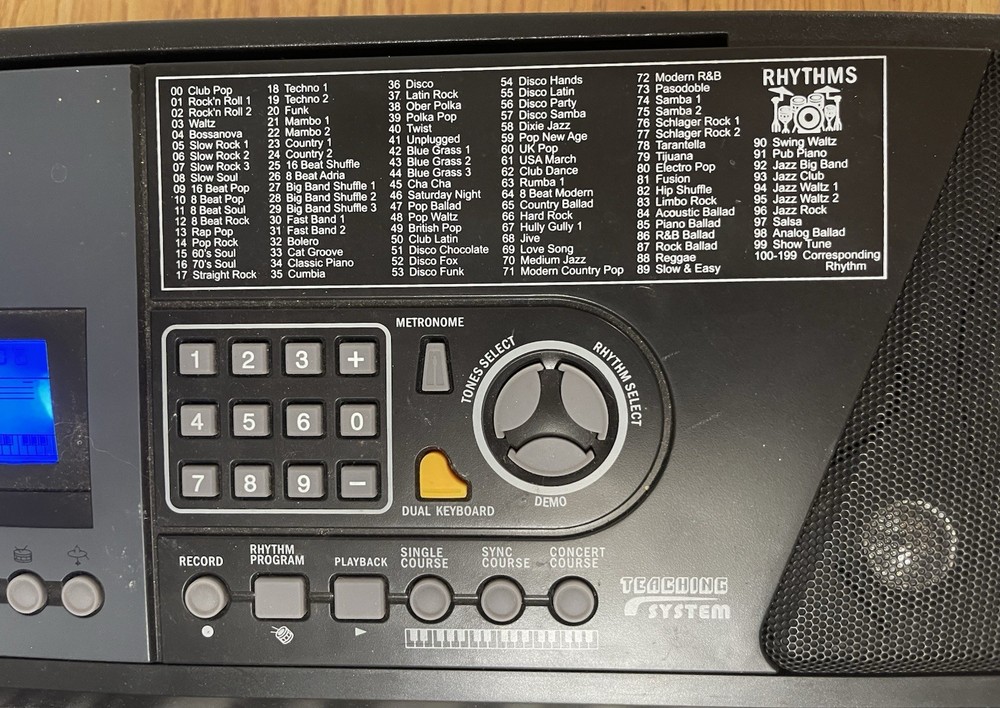 RockJam RJ-561 Multi-function Keyboard & Power Cord Tested Works!