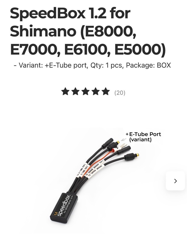 Speedbox 1.2 + ETP for Shimano E8000/7000/E6100/E5000