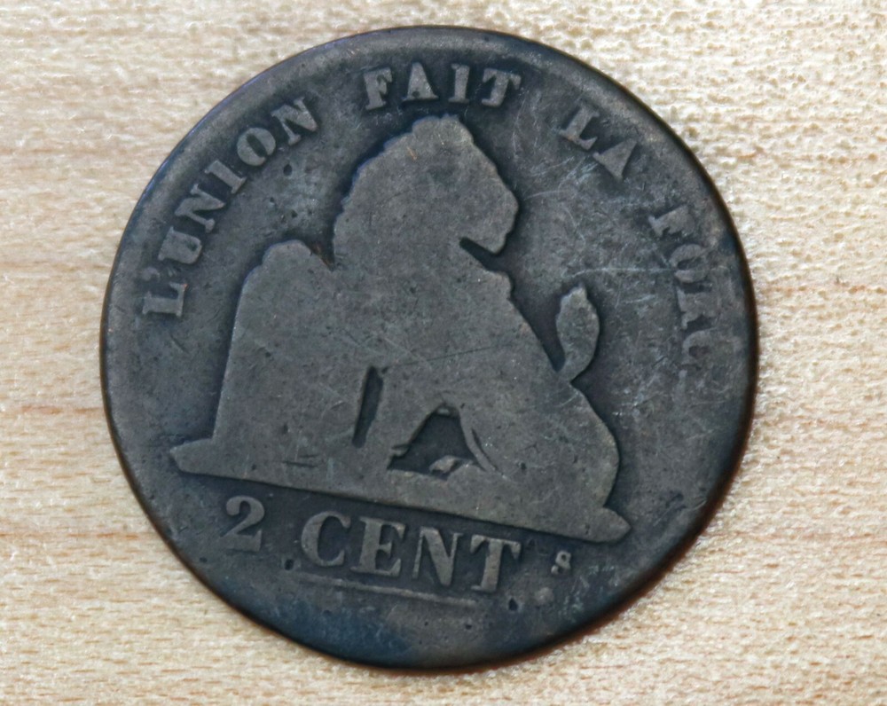 1836 Belgium 2 Centimes