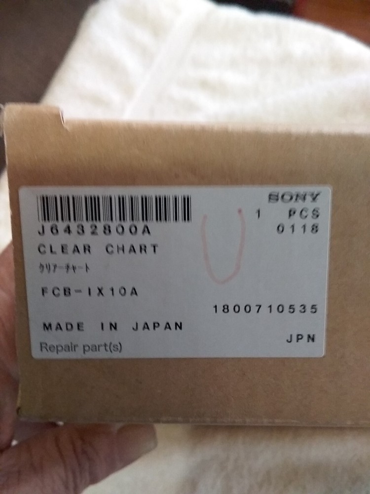 Sony Clear CHART J6432800A