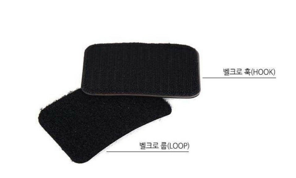 South Korean Flag Leather valcro Patch