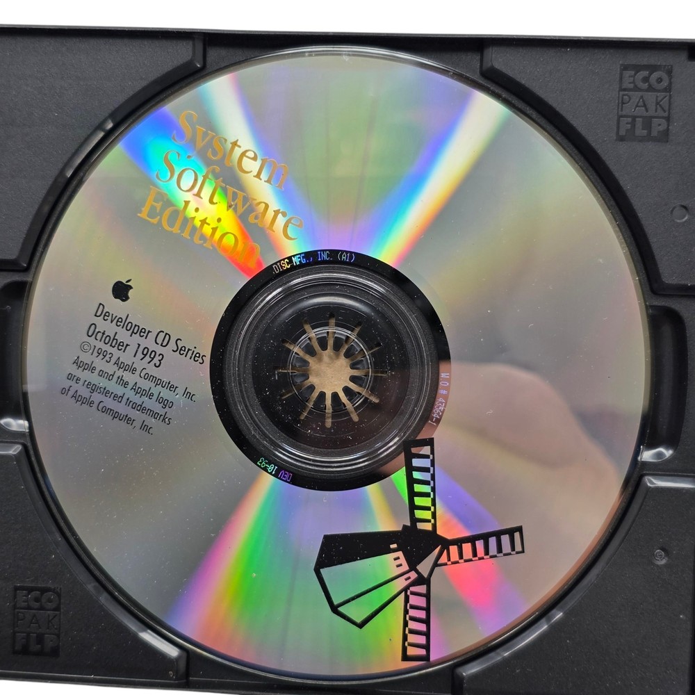 1993 Apple Developer CD “System Software Edition” Oct Vintage Mac Scratch-Free