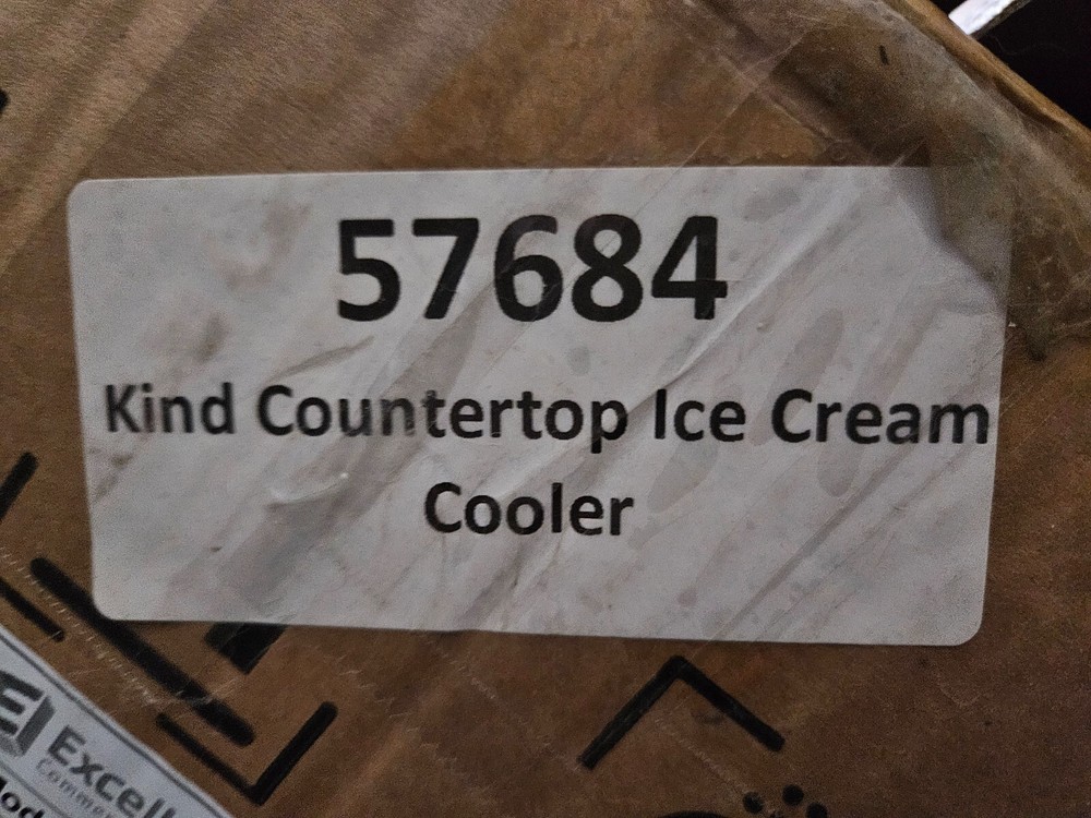 Countertop ice cream cooler