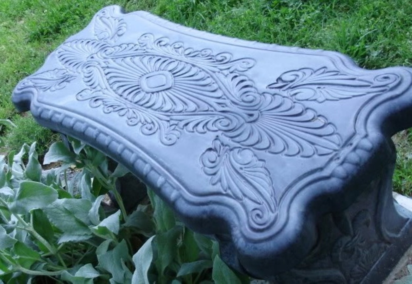 Concrete Cement Bench Mold Greek Scroll bench Top Commercial Grade Quality