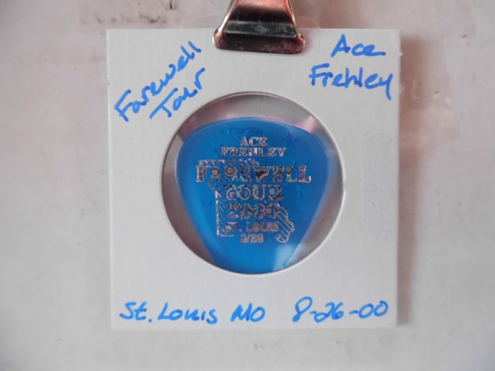 KISS "ACE FRAHLEY"~FAREWELL TOUR GUITAR PICK~8/26/00 (7/19)