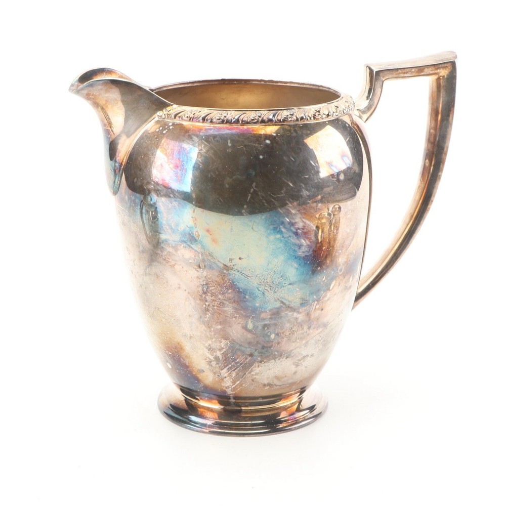 Wm Rogers "Berwick" Silver Plated Water Pitcher and Other Tableware