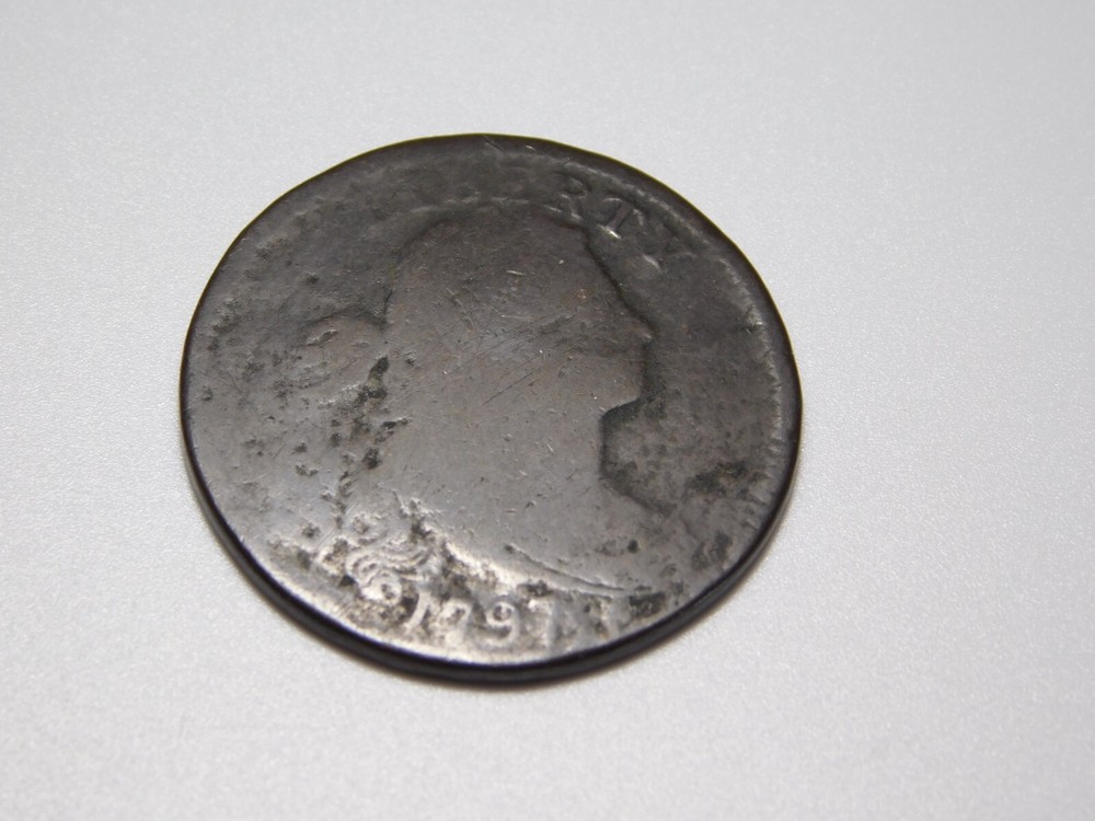 VINTAGE US COINS 1797 DRAPED BUST LARGE CENT