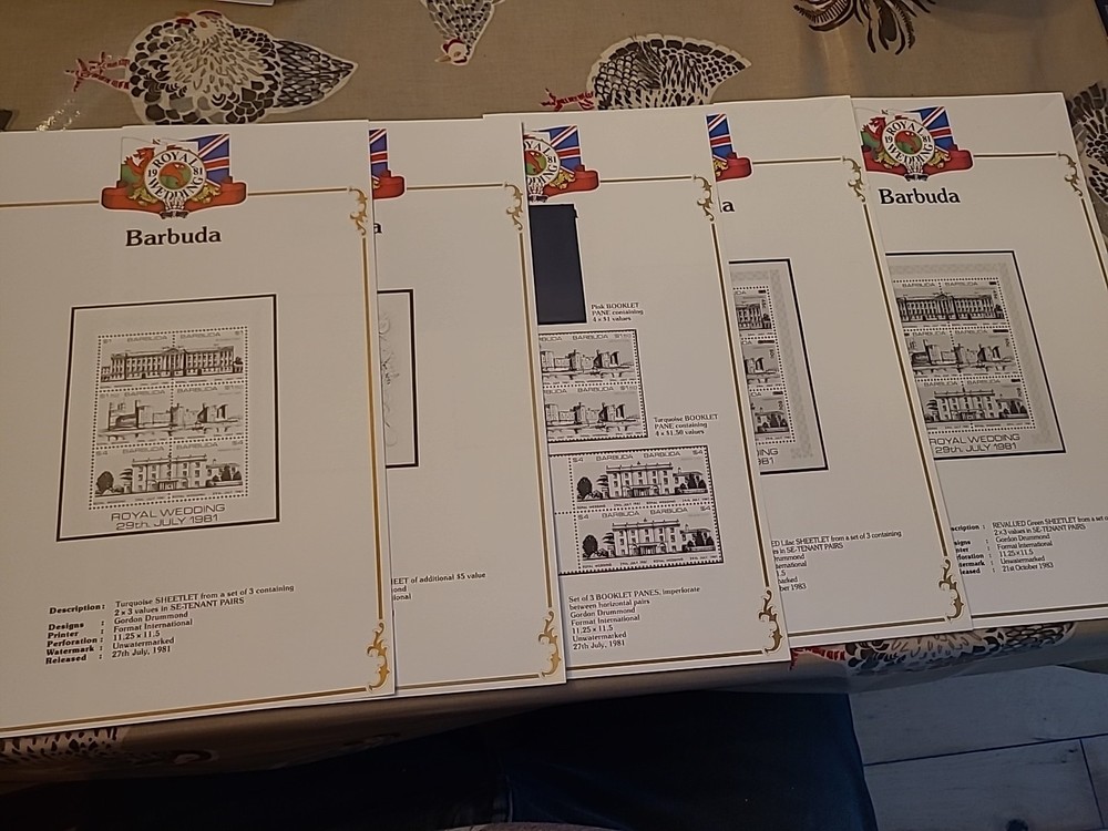 1981 Royal Wedding Album Pages, Letter B Countries As Shown In Pictures