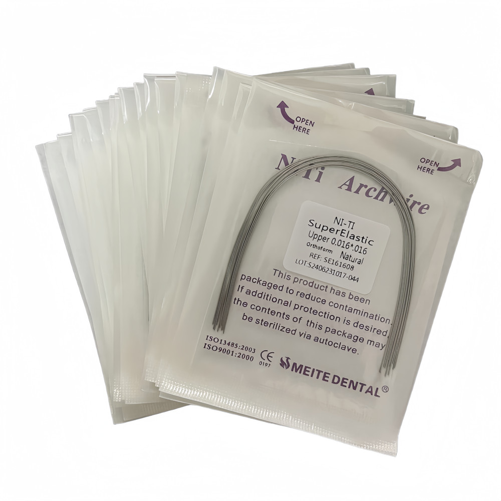 10Pcs Dental Super Elastic Niti Arch Wire Rectangular Bows Arcs Natural Form