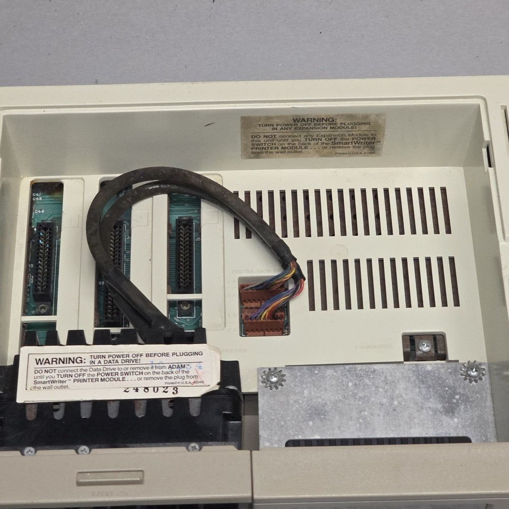 Coleco ADAM 2404CPU Computer System Memory Console Untested As-Is Rust