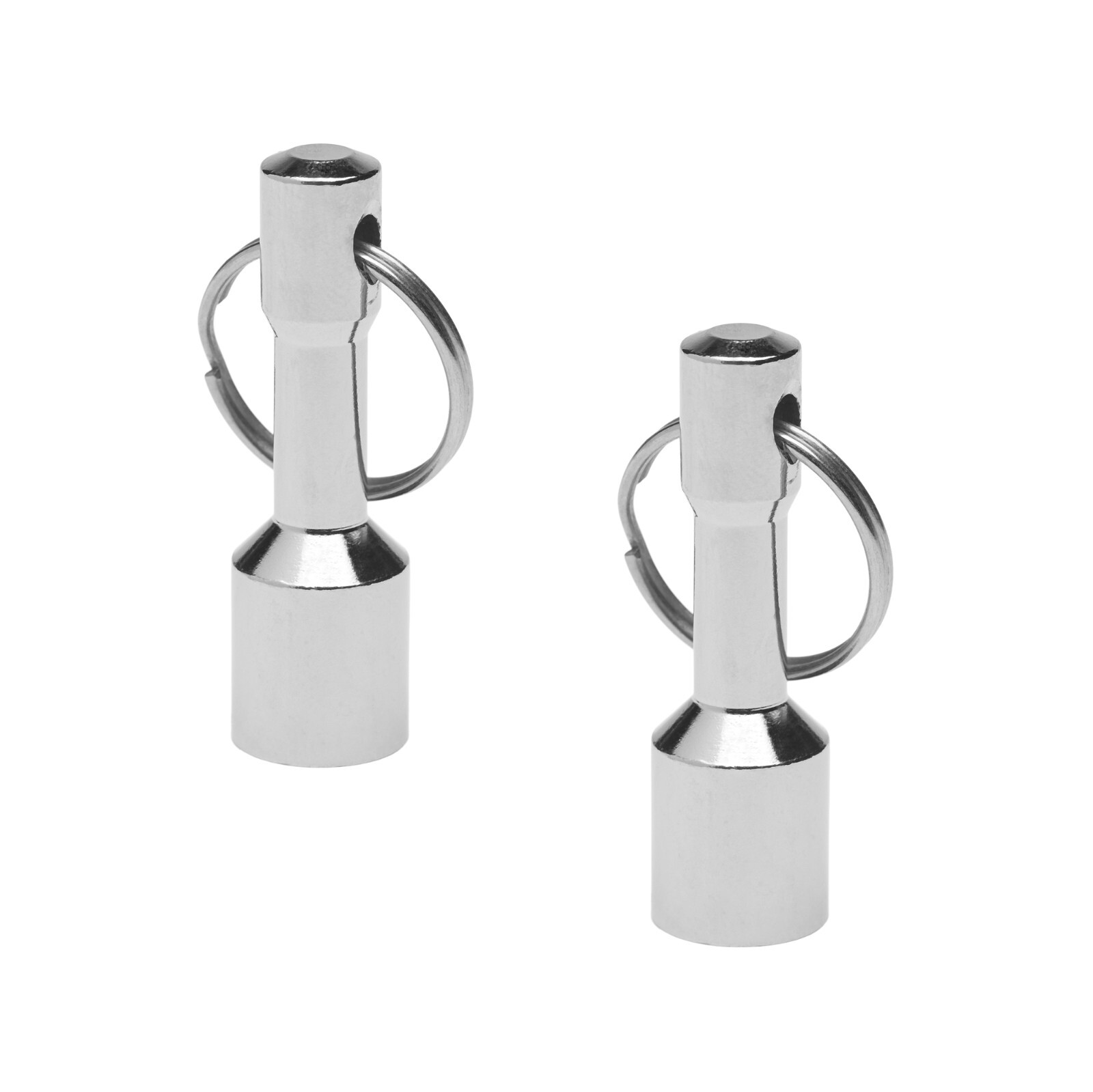 2 Pcs Keychain Neodymium Magnet for Testing Coins, Jewelry, Brass, Gold, Silver