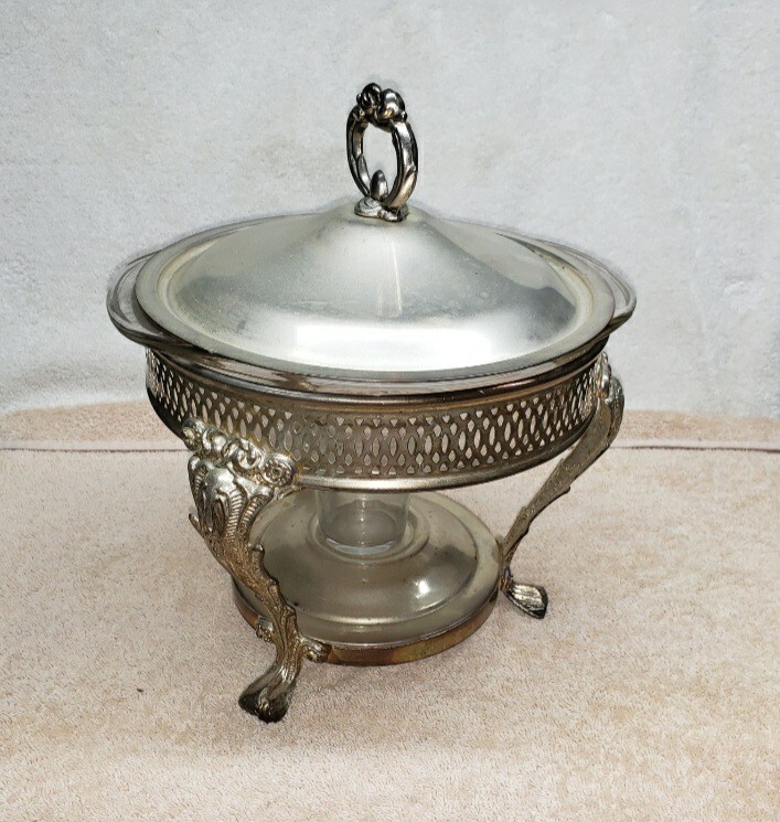 Vintage LEONARD SILVER 1978 Silverplated Food Warmer Model 5511 Dinnerware