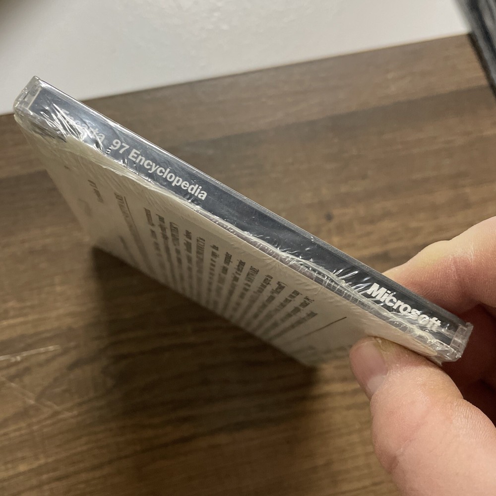 Microsoft Encarta 1997 97 Encyclopedia Version 1.0 Auth. New Sealed CD Rom Disk