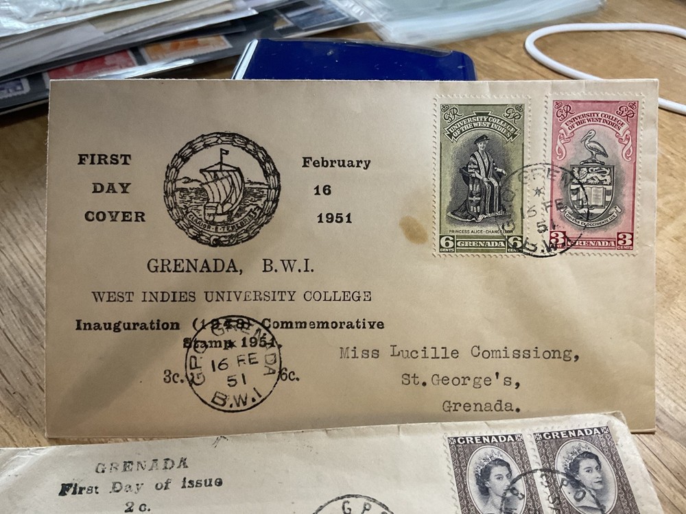 Grenada five stamp covers B3178