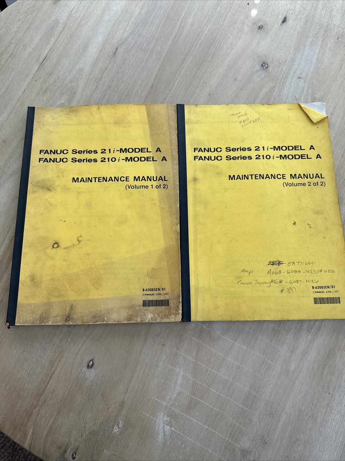 Fanuc Series 21i-Model A, 210i-Model A Parameter Manual Vol 1&2 B-63090EN/01