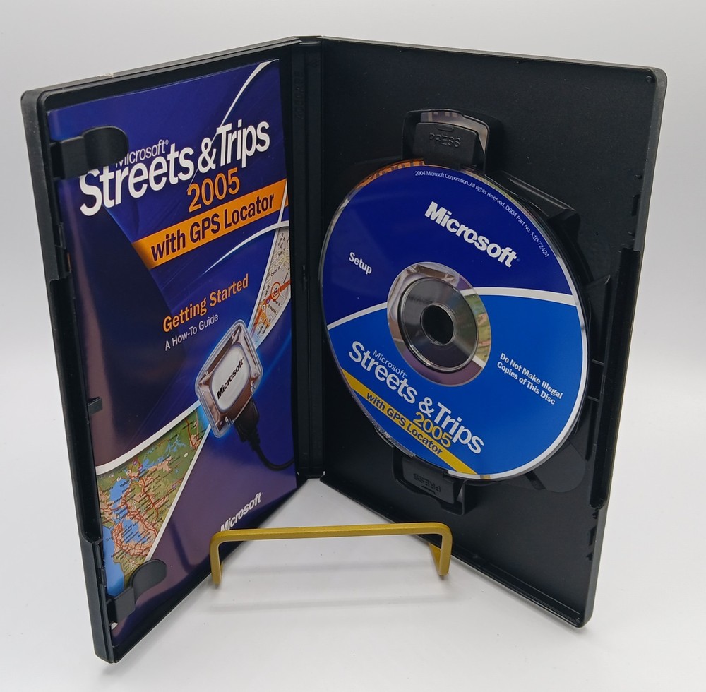 Microsoft Streets & Trips 2005 Used CD-ROM Disc Set