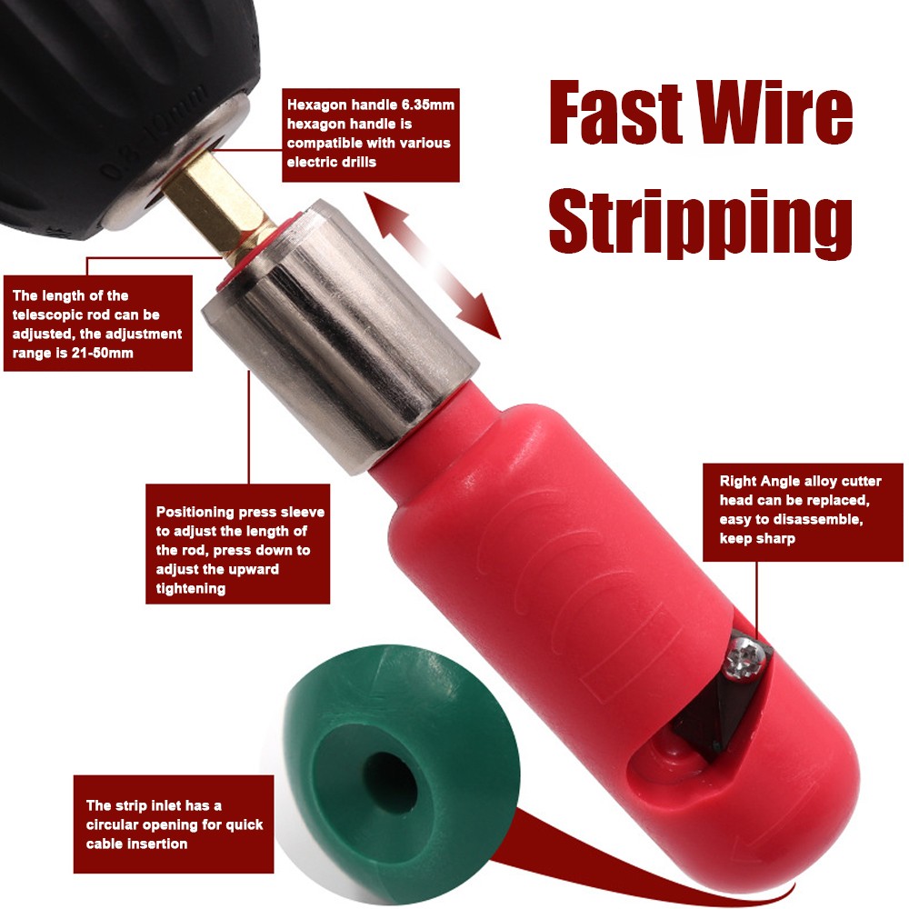 Handheld Electric Drill Wire Stripper Fast Wire Stripping Tool Electric OFKH