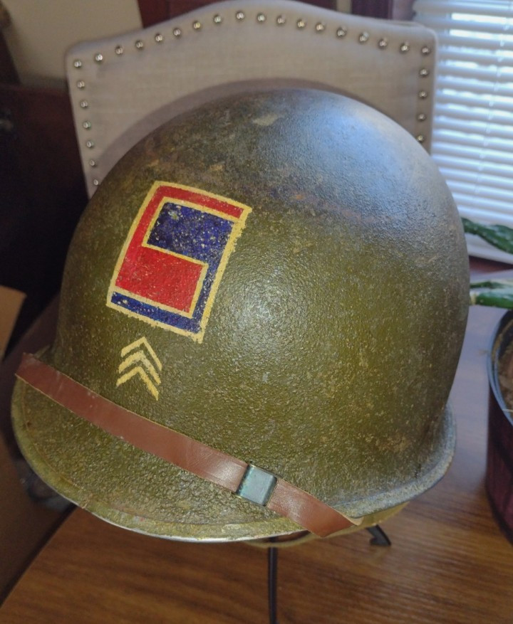 WW2 HELMET 69TH FIXED BALE !! Read Description!!