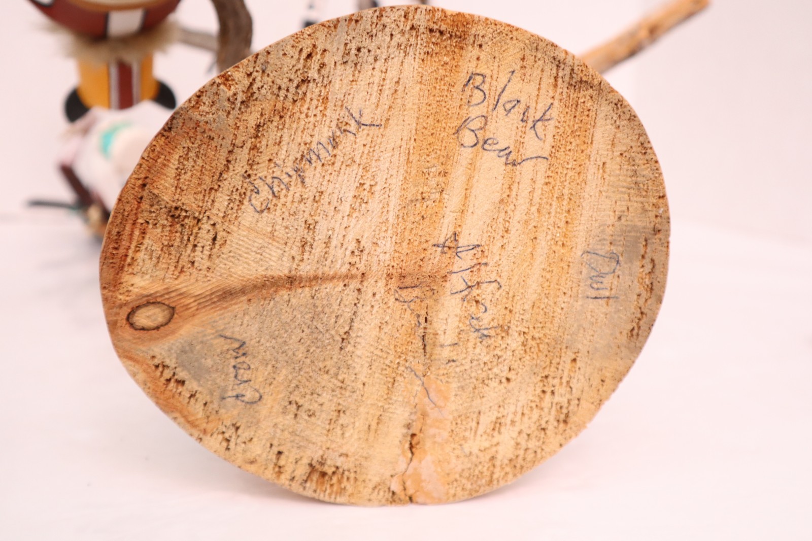 VTG Hopi Pueblo Kachina Doll Scene Native American Climbing TREE Sculpture 22"