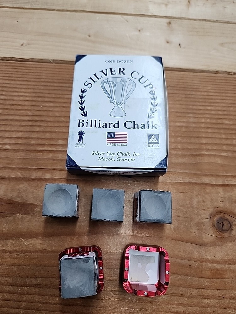 Silver Cup Chalk And Aluminun Chalk Holder