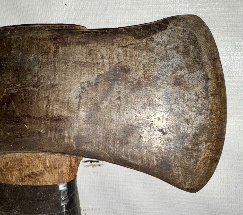 VINTAGE DOUBLE BIT WOODSMAN'S LONG HANDLE AXE