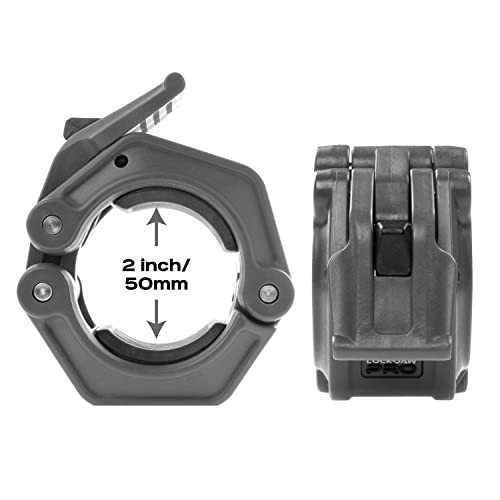 Quick Release Barbell Collars - Locking Clamp for Weightlifting & Gym Use