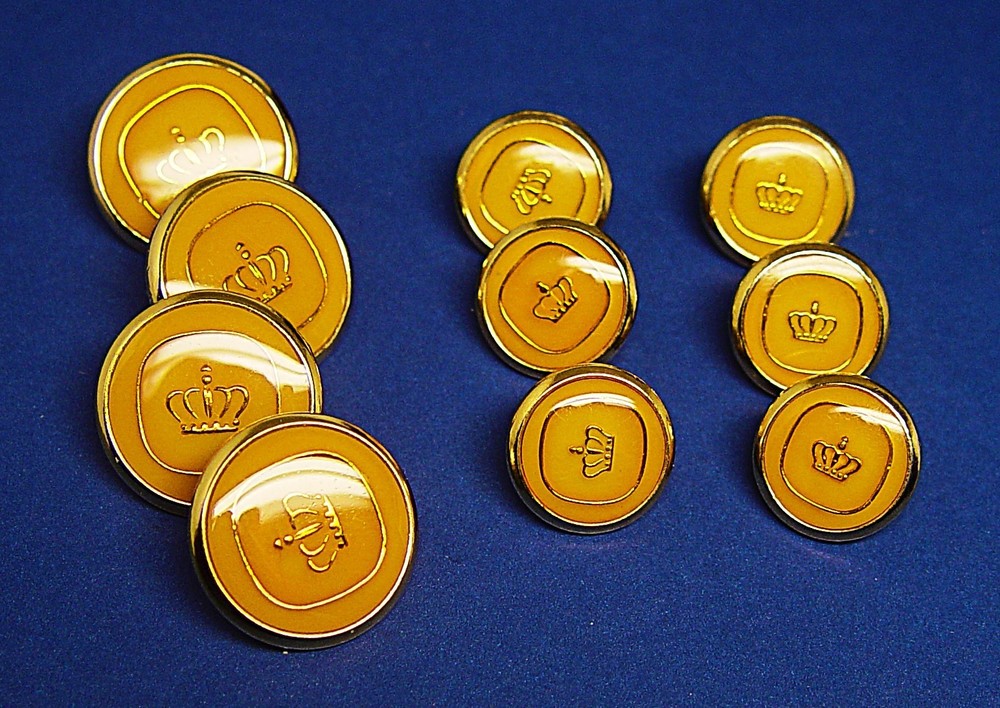 DIMITRI REPLACEMENT BUTTONS 10 Acrylic face enamel effect signature button SHARP