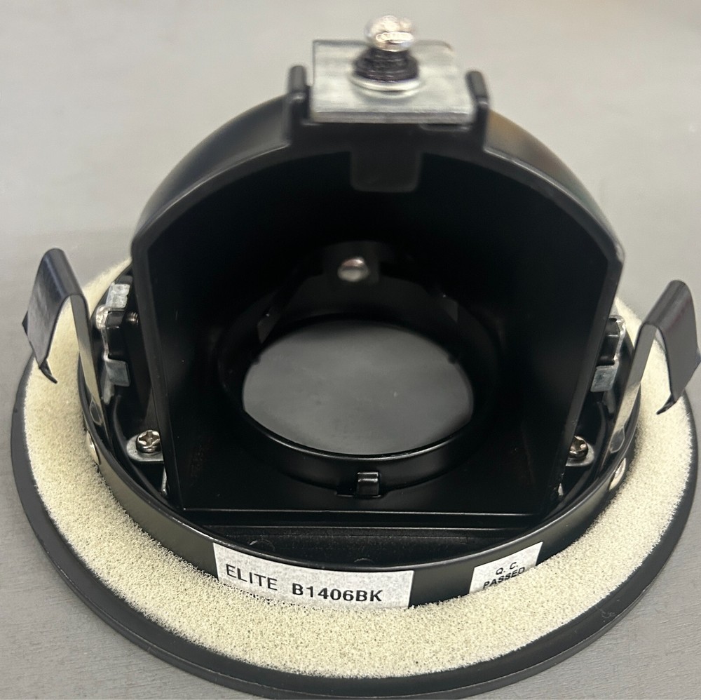 ELITE LIGHTING 4" UNIVERSAL adjustable trim B1406 - BK