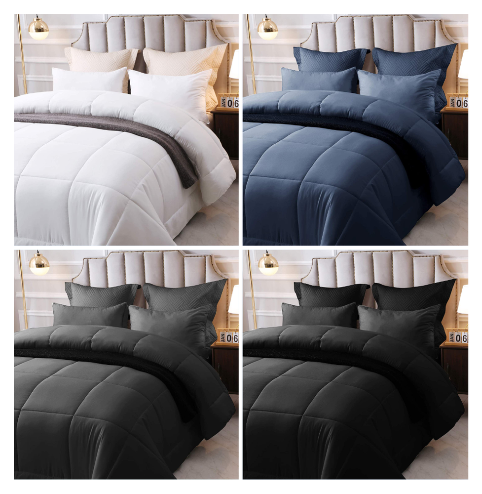 2/3PCS Duvet Insert Down Alternative Comforter Soft Microfiber Bedding Set Gift