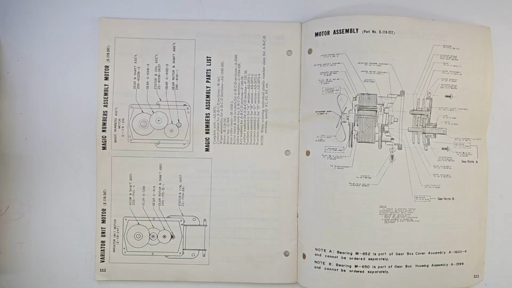Bally "Touchdown" Operating Instructions & Parts Catalog Original OEM