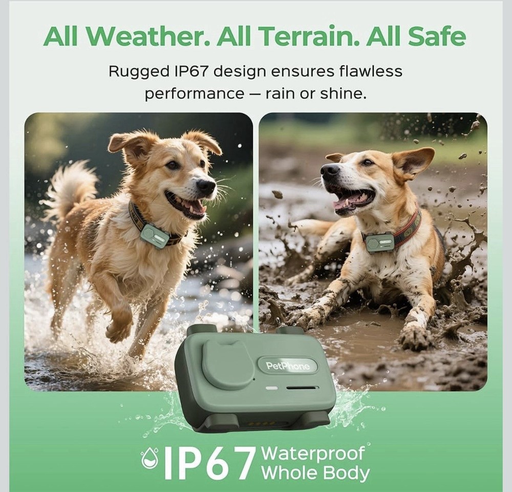 Smart GPS pet tracker for dogs & cats real time