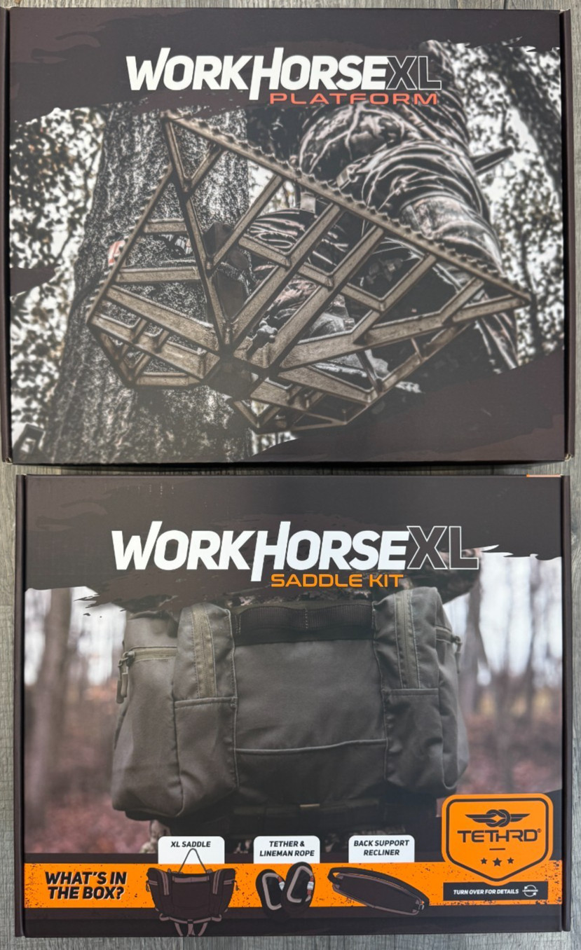 Tethrd Grit Workhorse XL Saddle Kit Timber with Workhorse XL Platform Combo New