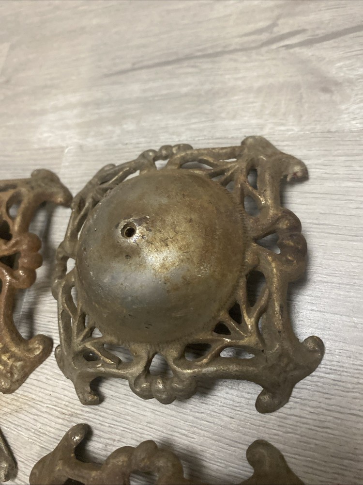 (4) Antique Edwardian Hat Stand Bases Only