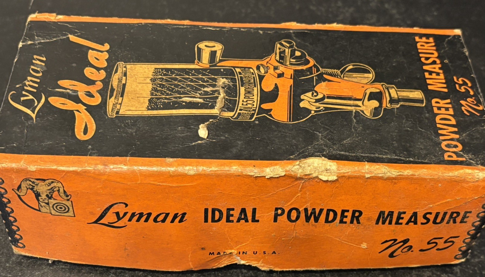 Vintage LYMAN No. 55 Ideal Powder Measure in original box w/instructions