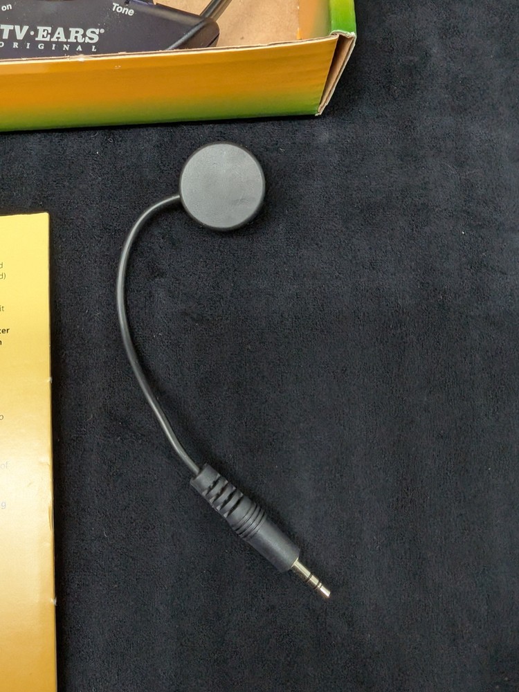 TV Ears Original Wireless Transmitter Headset TV Listening Device open box